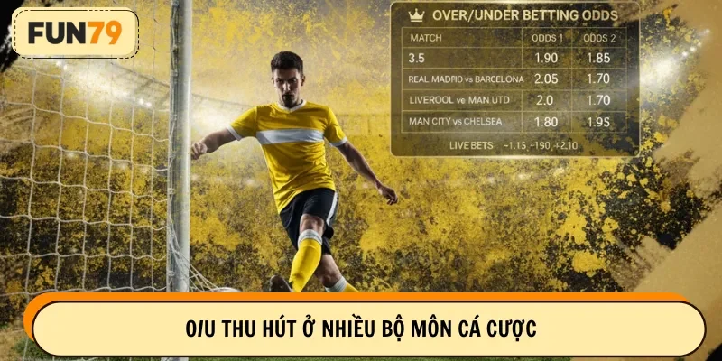 O/U thu hút ở nhiều bộ môn cá cược