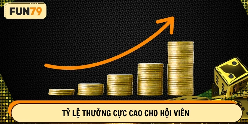 Tỷ lệ thưởng cực kỳ cao trên FUN79